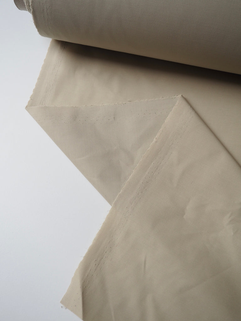 Beige Brushed Cotton Canvas