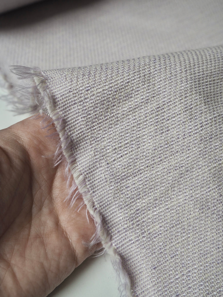Lilac Cotton/Viscose Tweed