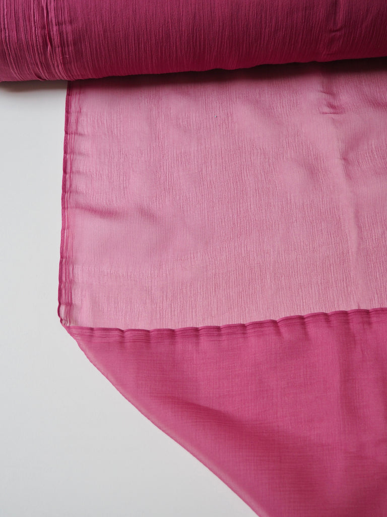 Berry Silk Crinkle Chiffon
