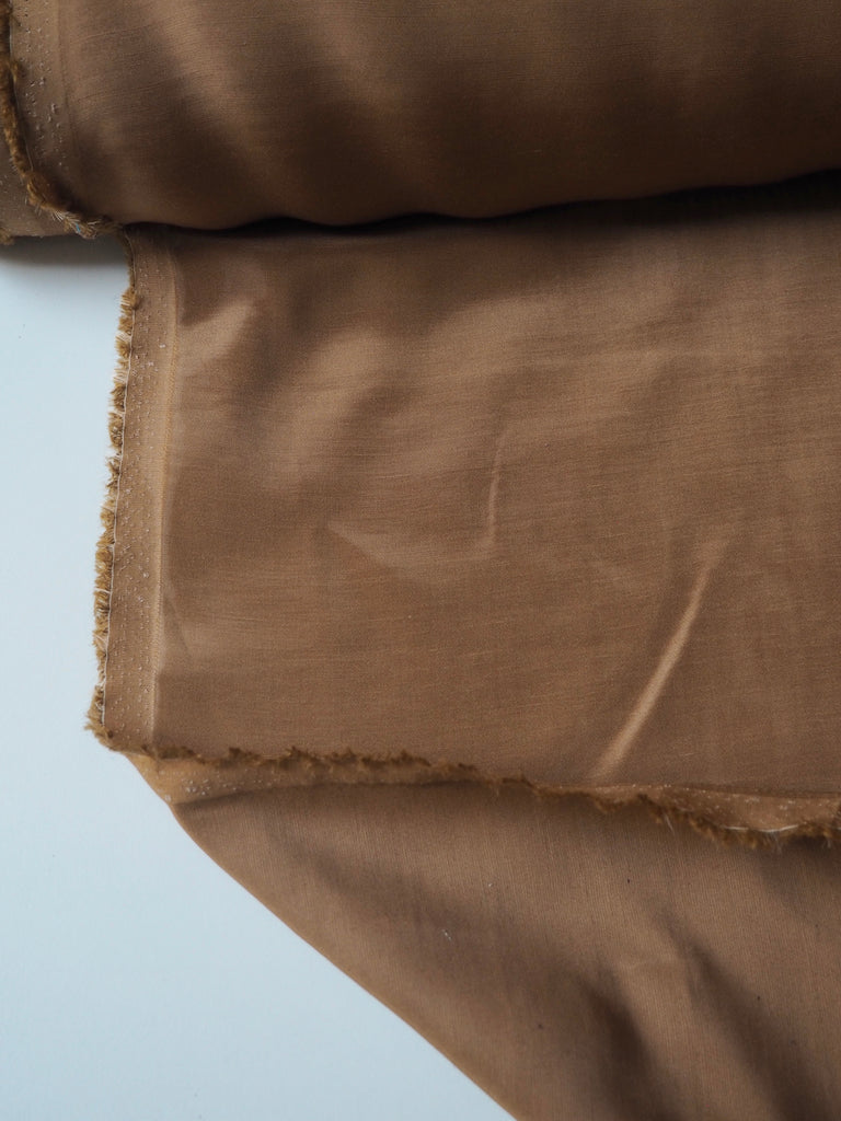Camel Fluid Viscose Sateen