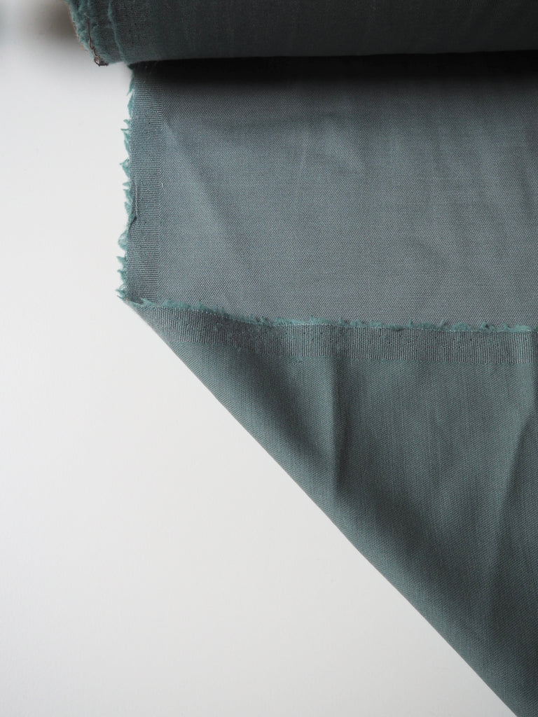 Seafoam Wool + Tencel Twill