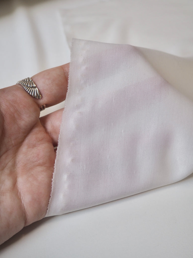 White Stretch Powermesh