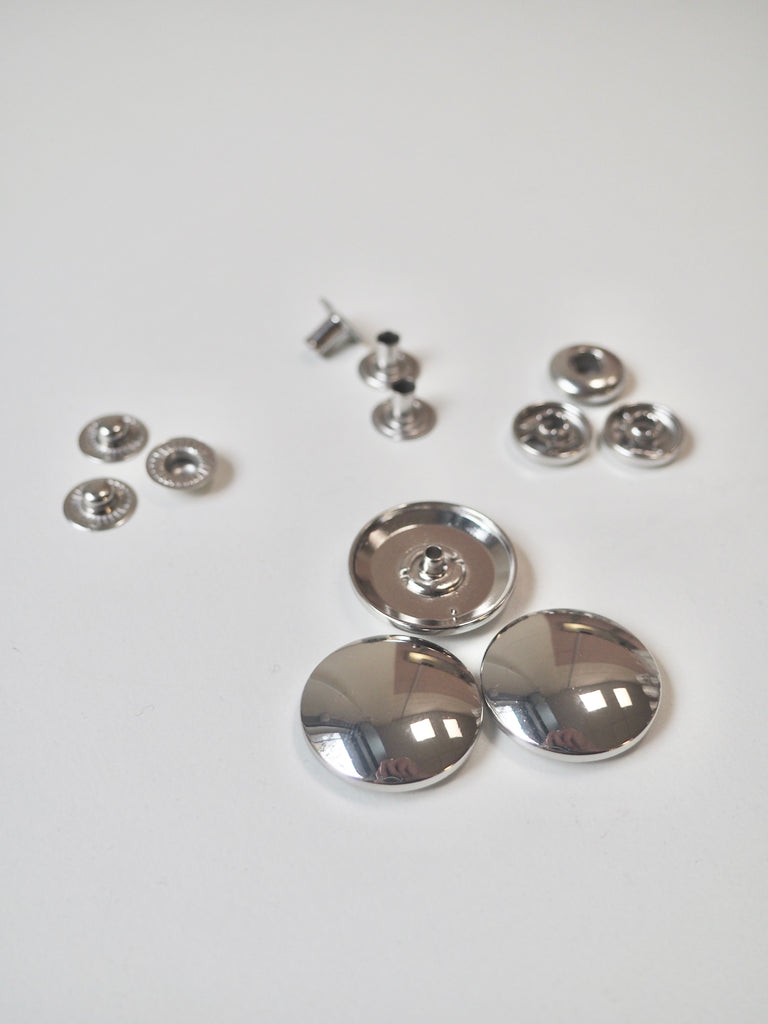 Silver Press Studs 23mm/36L