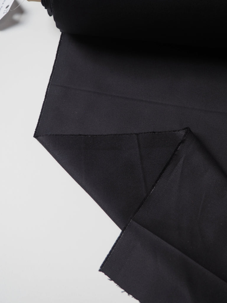 Black Stretch Cotton Twill 255gsm