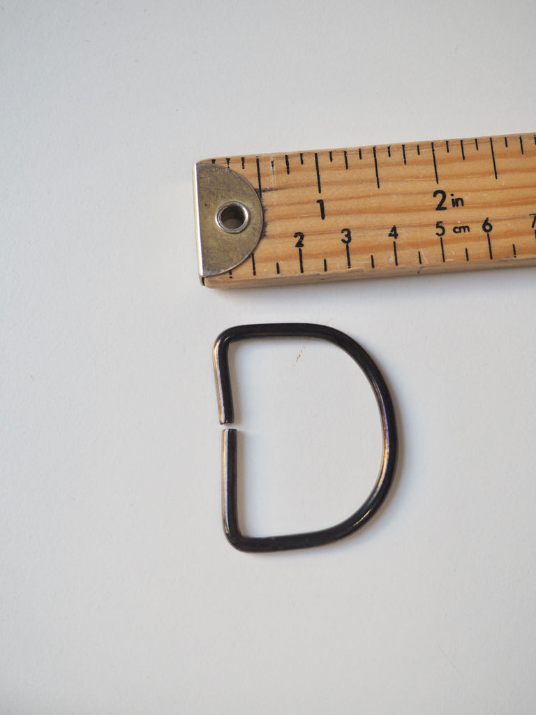 Antique Gunmetal D-ring 48mm