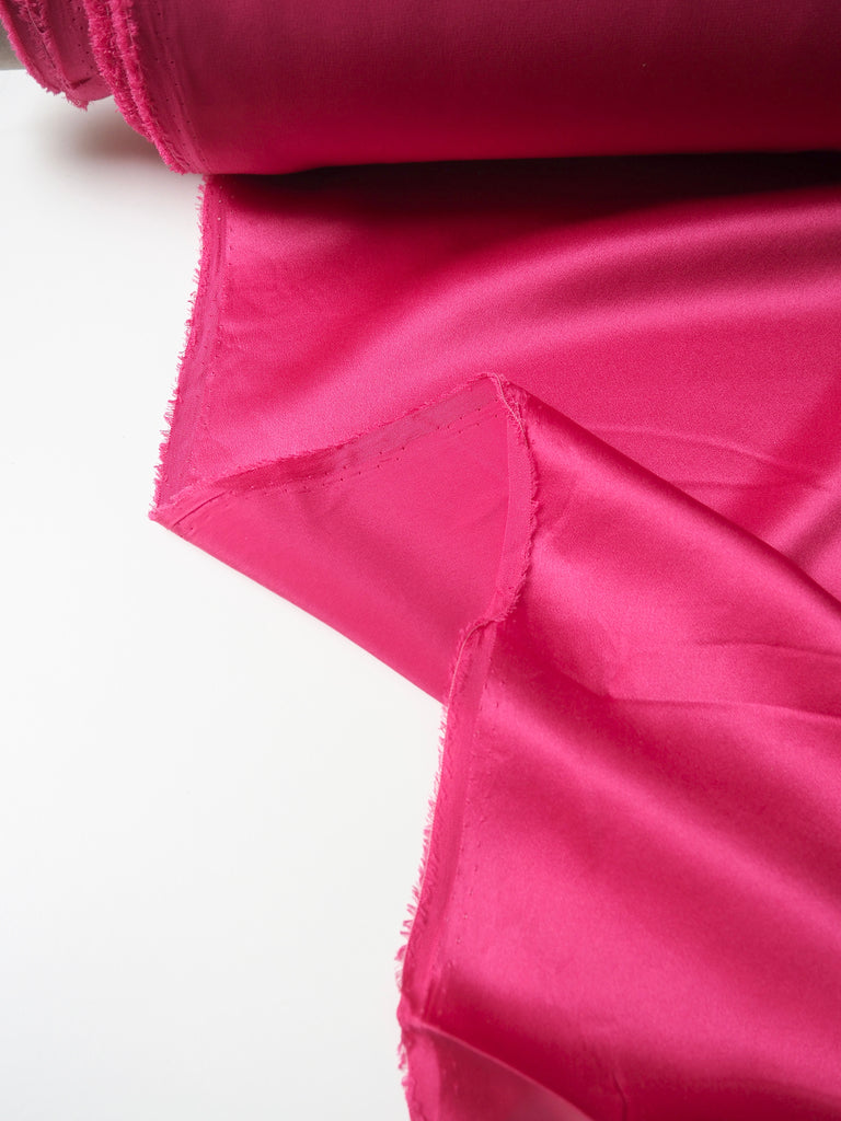 Hot Pink Silk Charmeuse