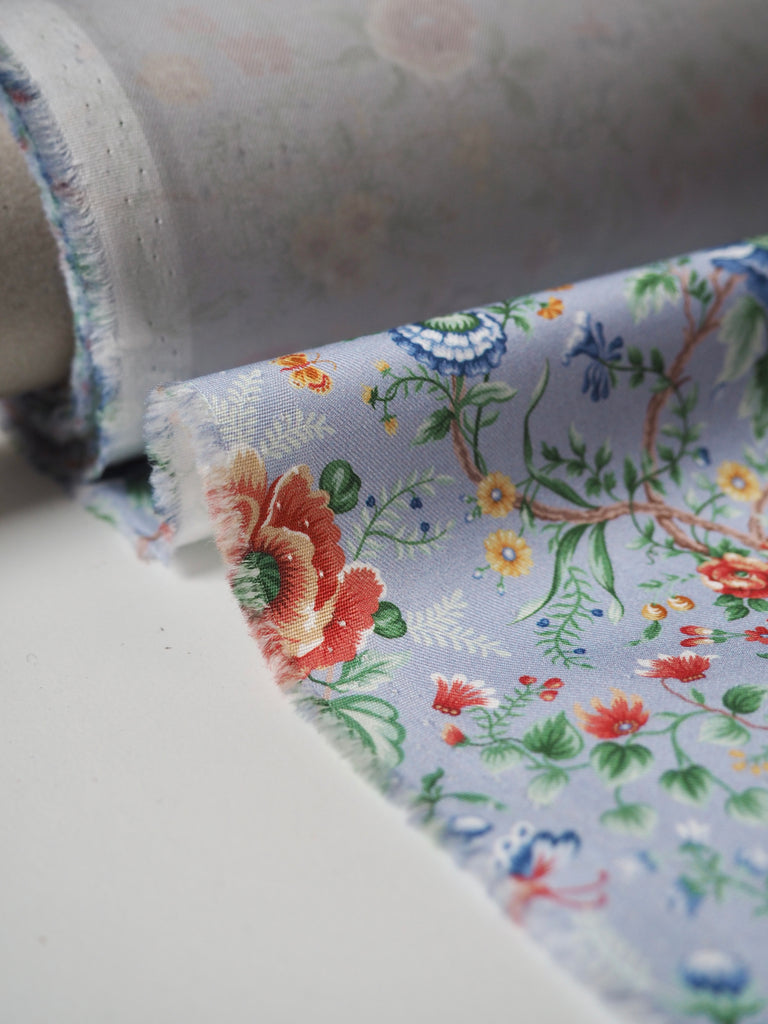 Liberty Blue Garden of Life Cotton Twill