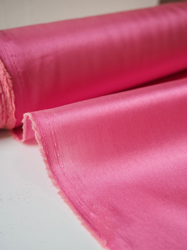 Salmon Pink Stretch Acetate Satin Twill Lining