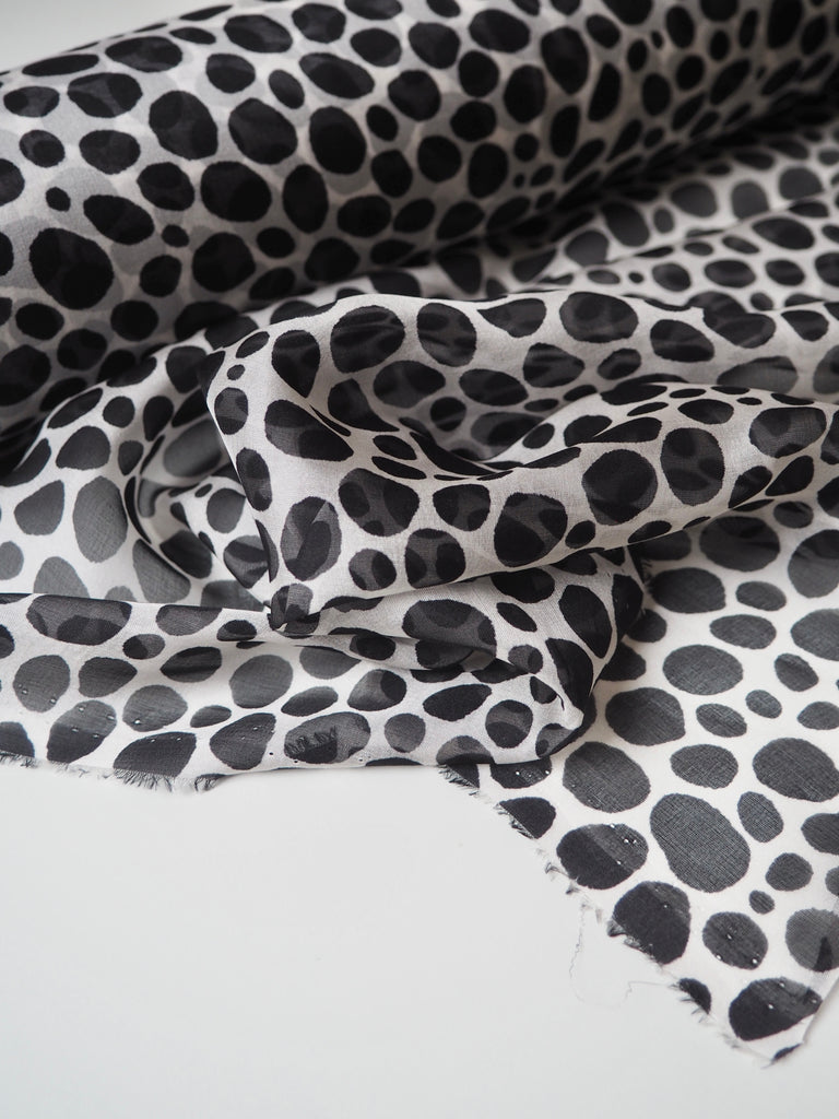 W+B Pebble Print Silk Chiffon