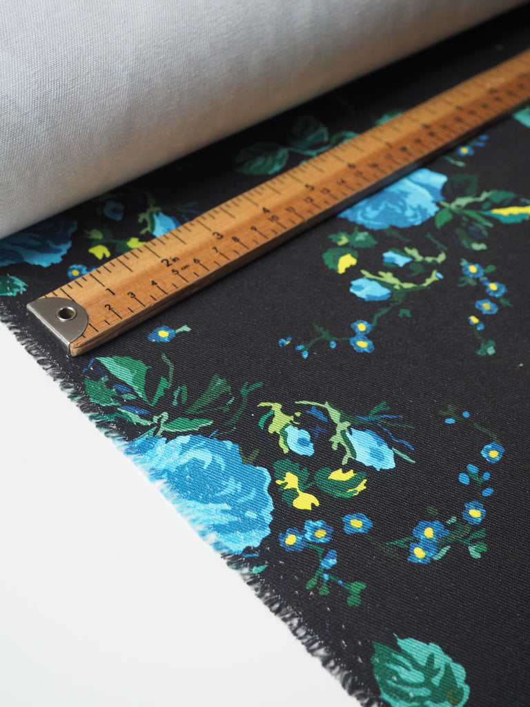 Blue Rose Cotton Twill