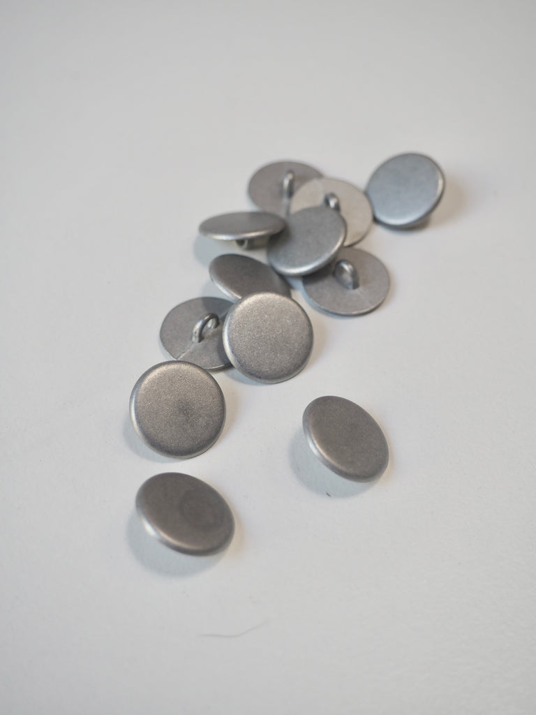 Silver Metal Shank Buttons 15mm/24L