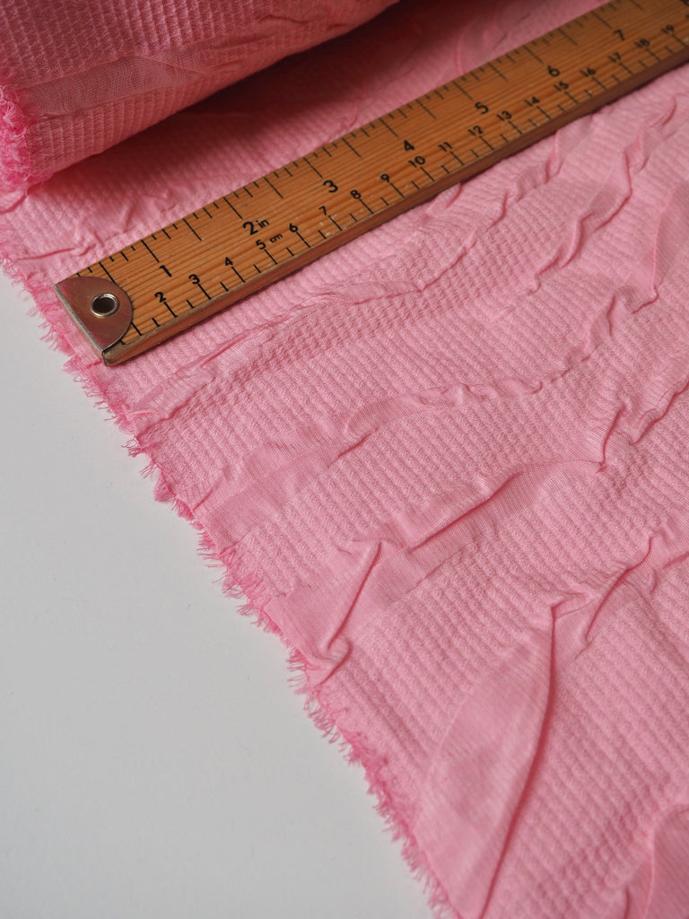 Light Pink Cotton/Silk Zebra Cloqué