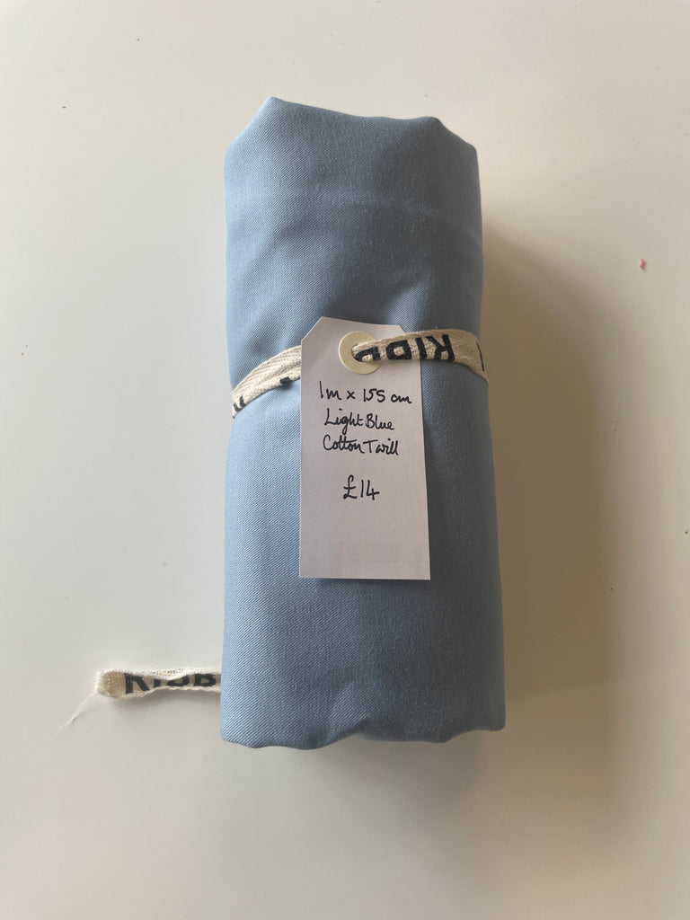 Light Blue Cotton Twill Remnant