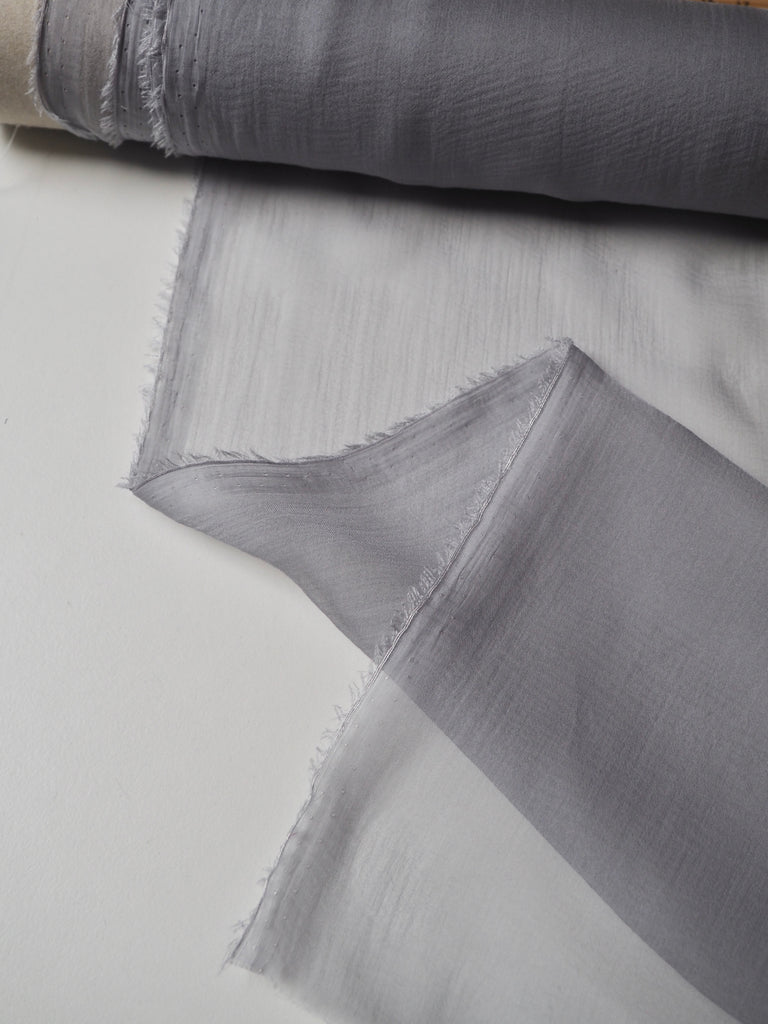 Light Grey Silk Chiffon