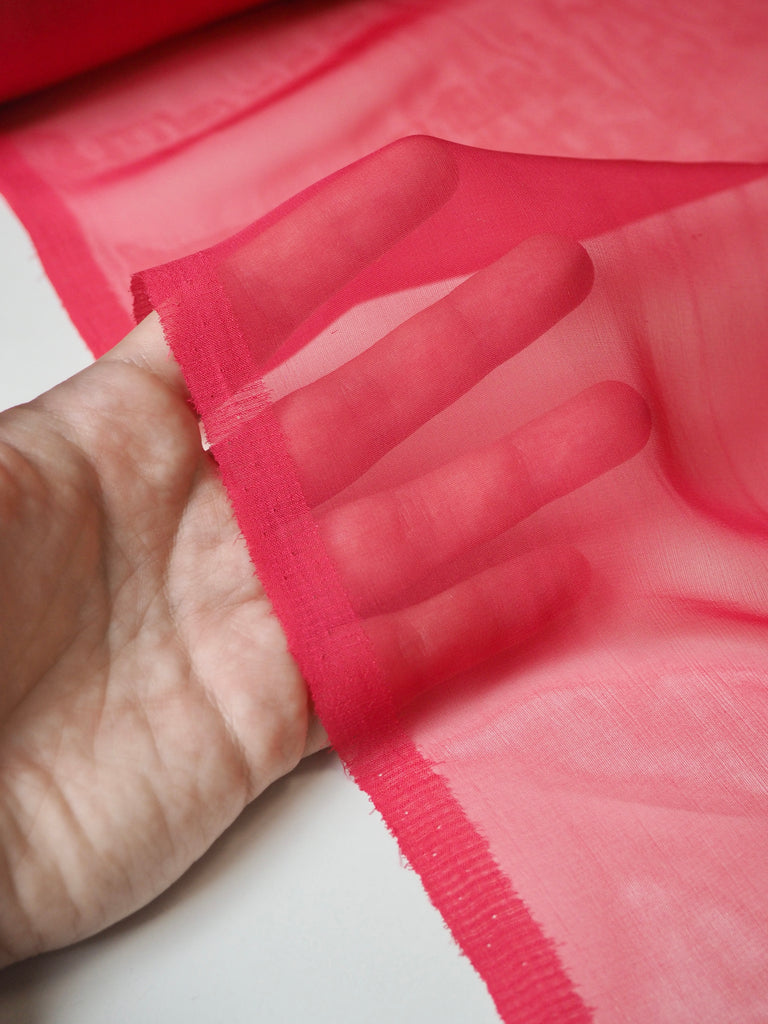 Raspberry Silk Chiffon