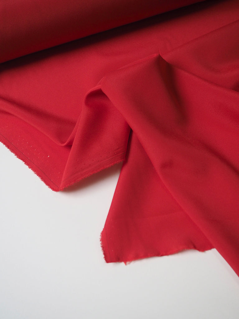 Red Crepe de Chine