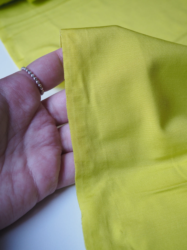 Lime Satin Viscose Jersey
