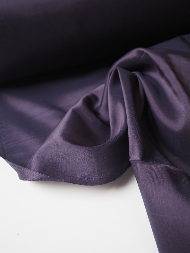 Plum Stretch Acetate Satin Lining