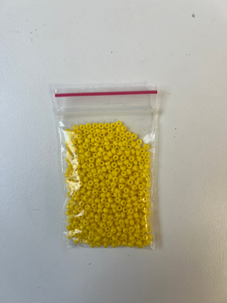 Yellow Seed Beads 15g
