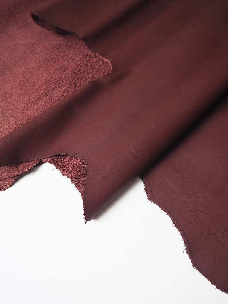 Burgundy Smooth Cowhide