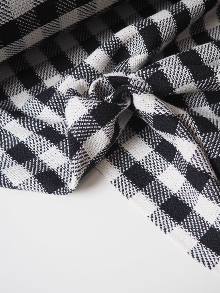 B+W Gingham Cotton Jacquard