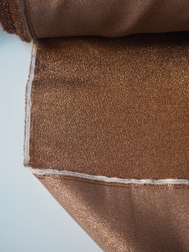 Copper Lamé Organza