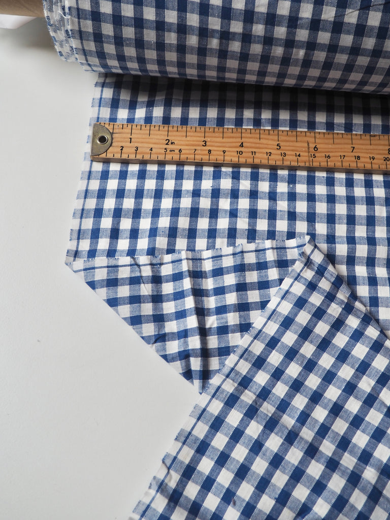 Blue Gingham Cotton