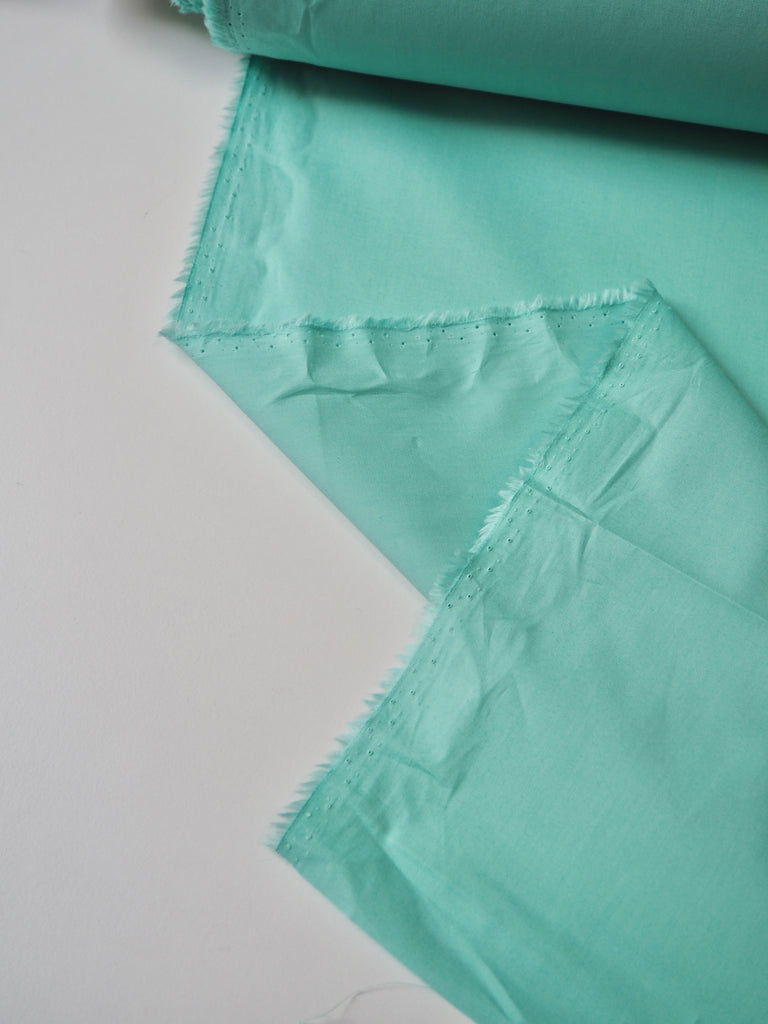 Aqua Mint Cotton Poplin