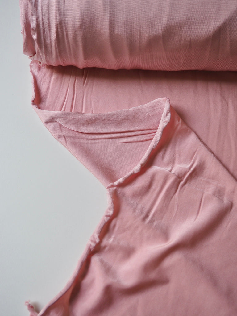 Ballet Pink Satin Viscose Jersey