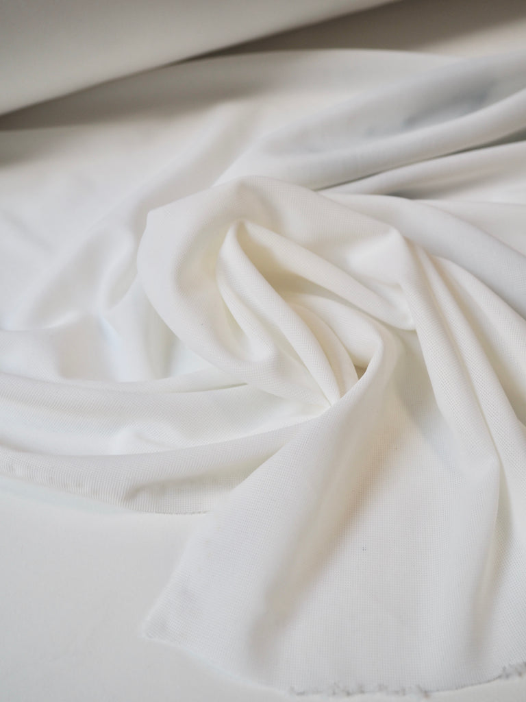White Stretch Powermesh