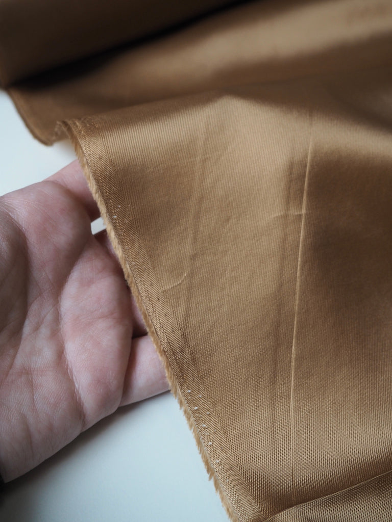 Golden Wheat Viscose Satin Twill Lining