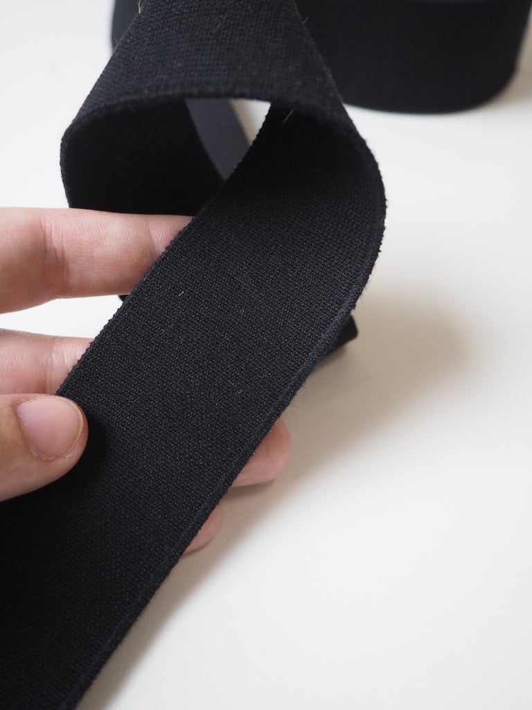 Black Thick Elastic 40mm