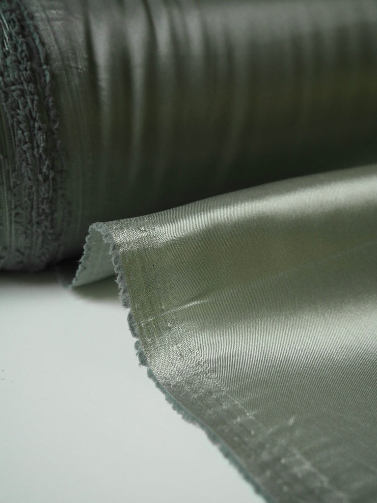 Light Sage Stretch Acetate Satin Twill Lining