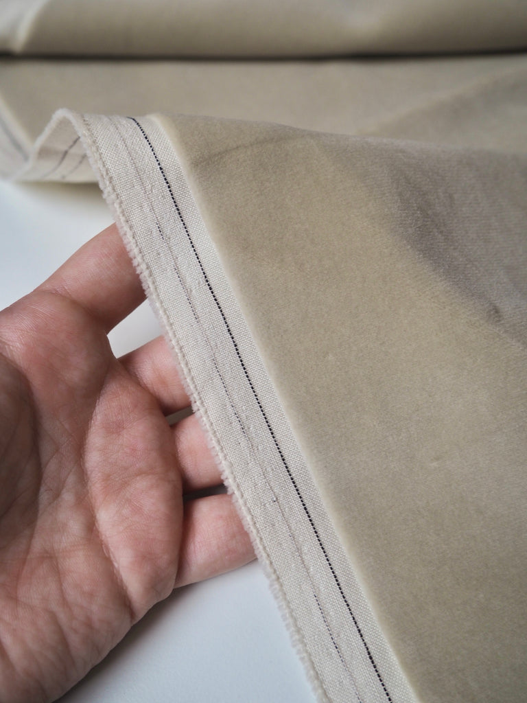 Parchment Cotton Velvet