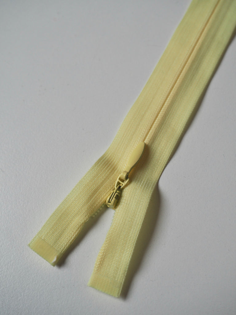 30cm/12inch Yellow Invisible Open Ended Zips