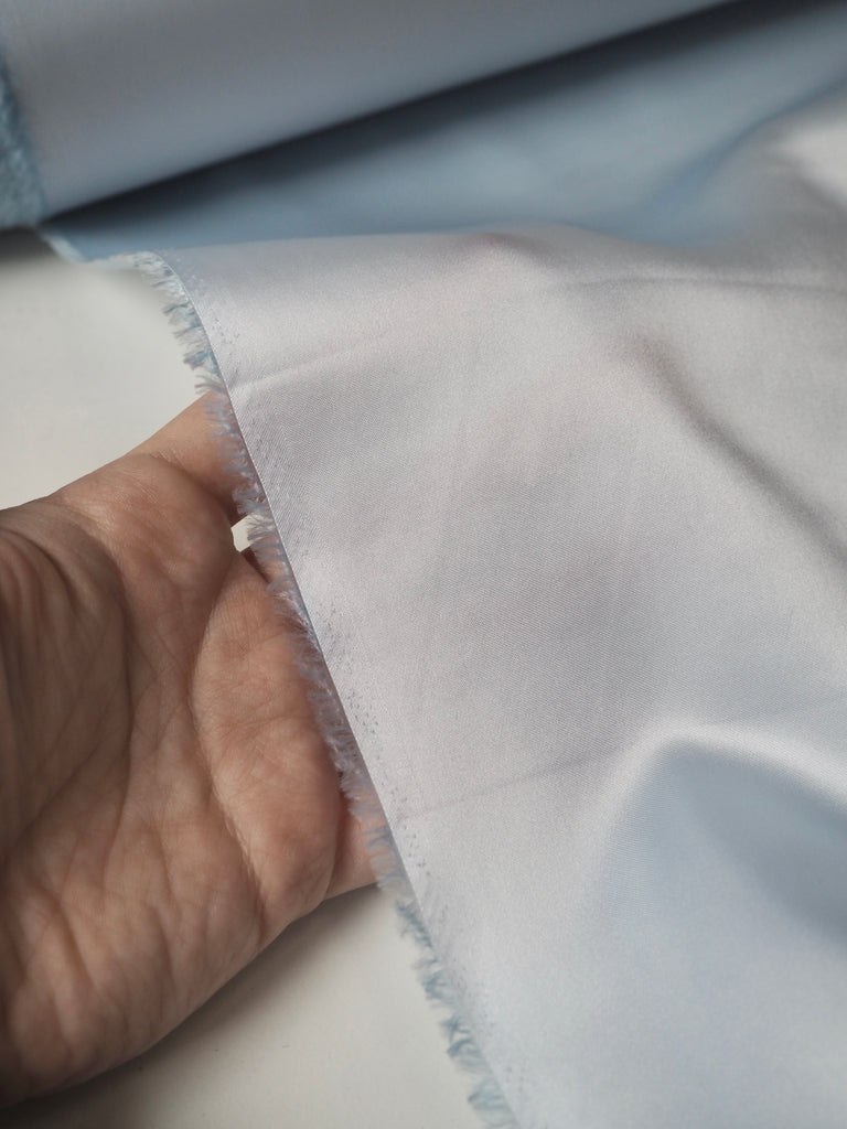 Pale Blue Acetate/Cupro Satin Lining