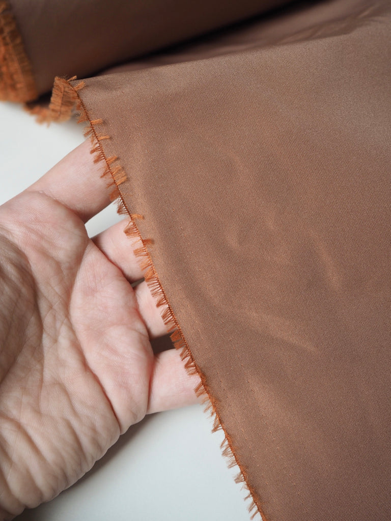Terracotta Iridescent Taffeta