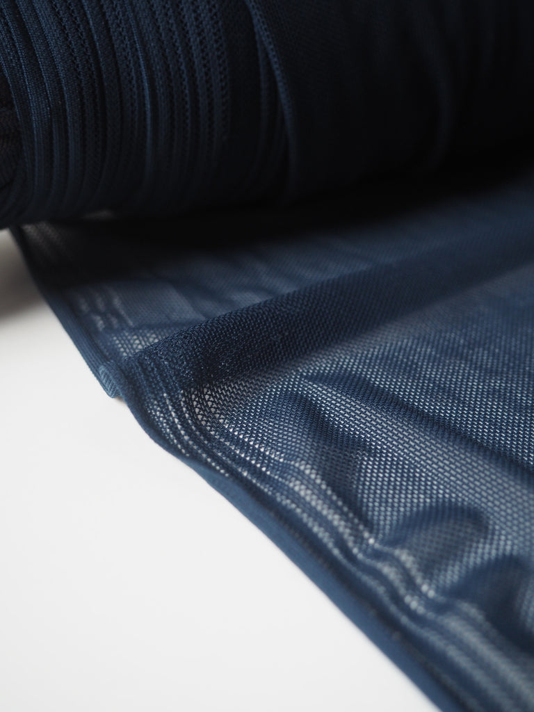 Navy Stretch Mesh