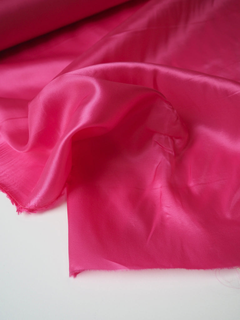 Hot Pink Viscose Satin Twill Lining