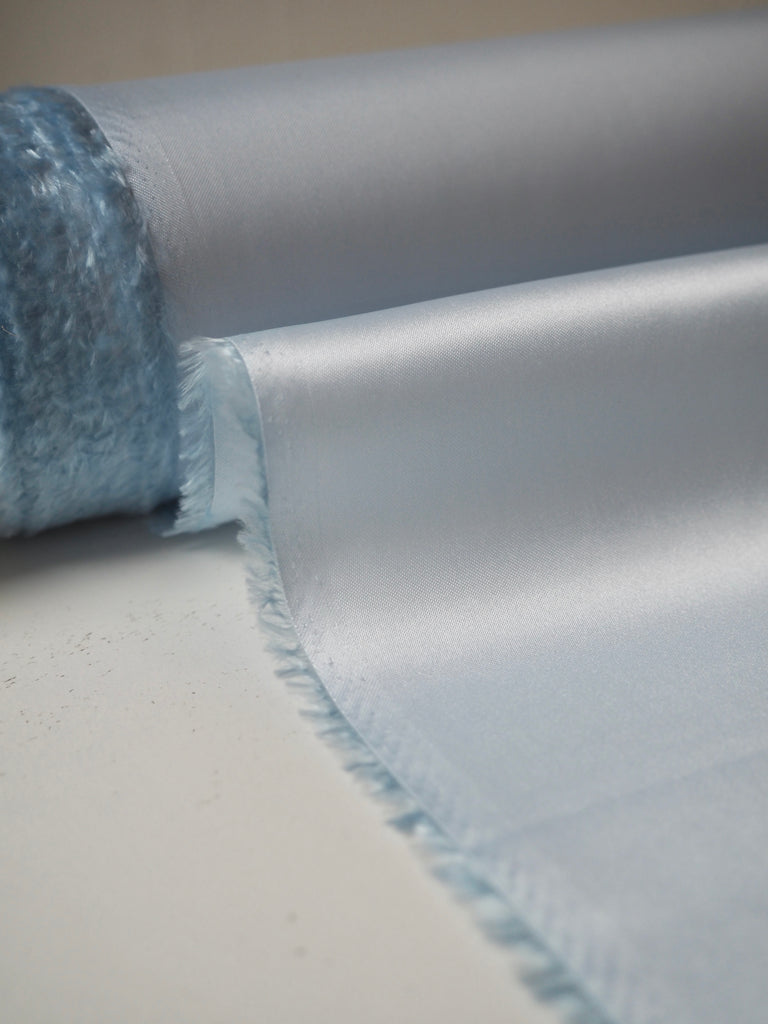 Pale Blue Acetate/Cupro Satin Lining