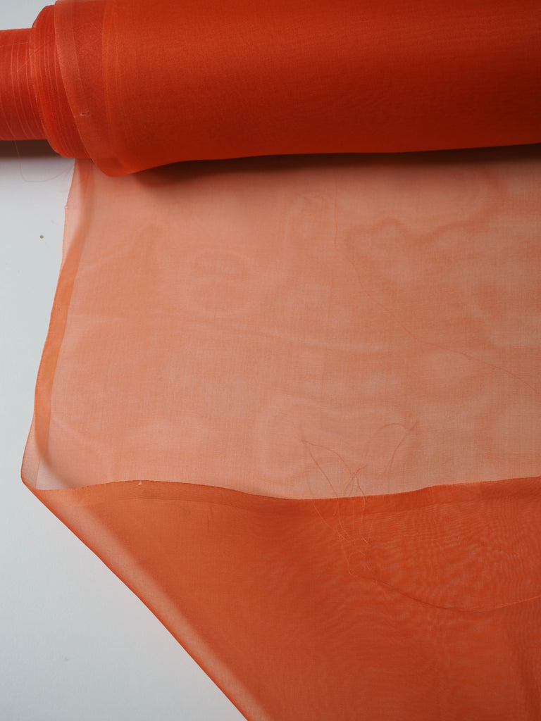 Orange Silk Organza