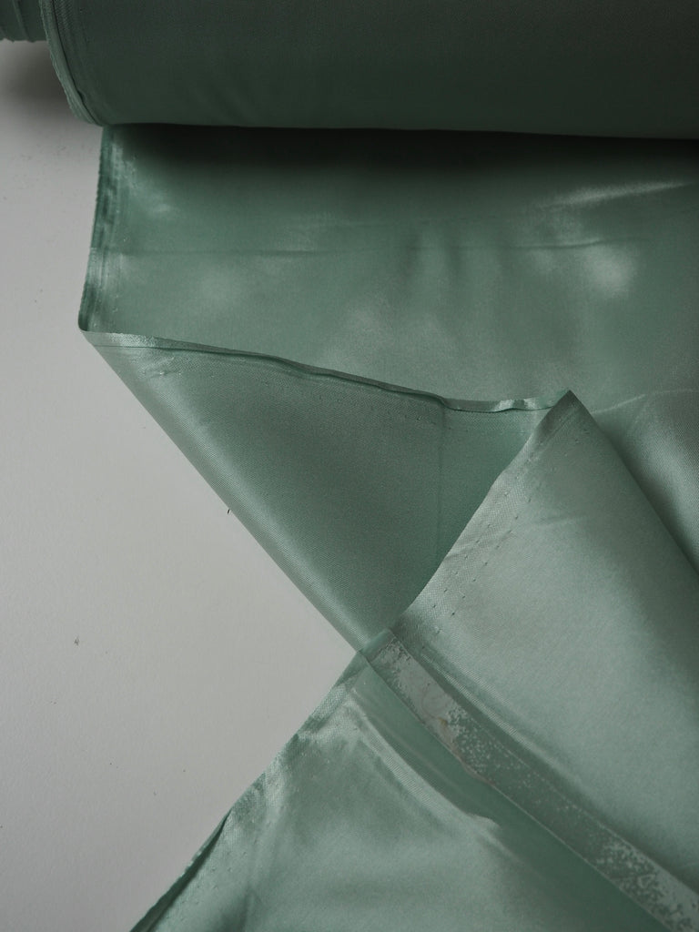 Mint Stretch Acetate Satin Twill Lining
