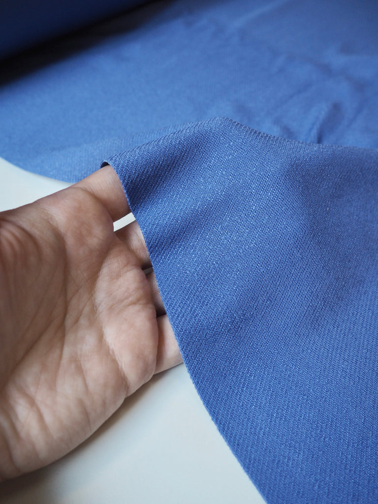 Periwinkle Viscose Satin Twill Jersey