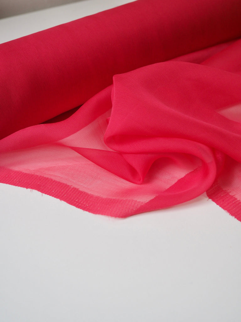 Raspberry Silk Chiffon