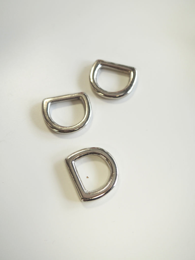 Silver D-ring 20mm