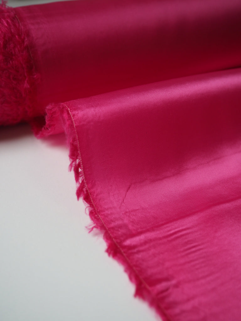 Hot Pink Viscose Satin Twill Lining