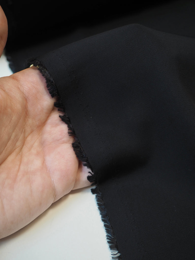 Black Lightweight Acetate Twill
