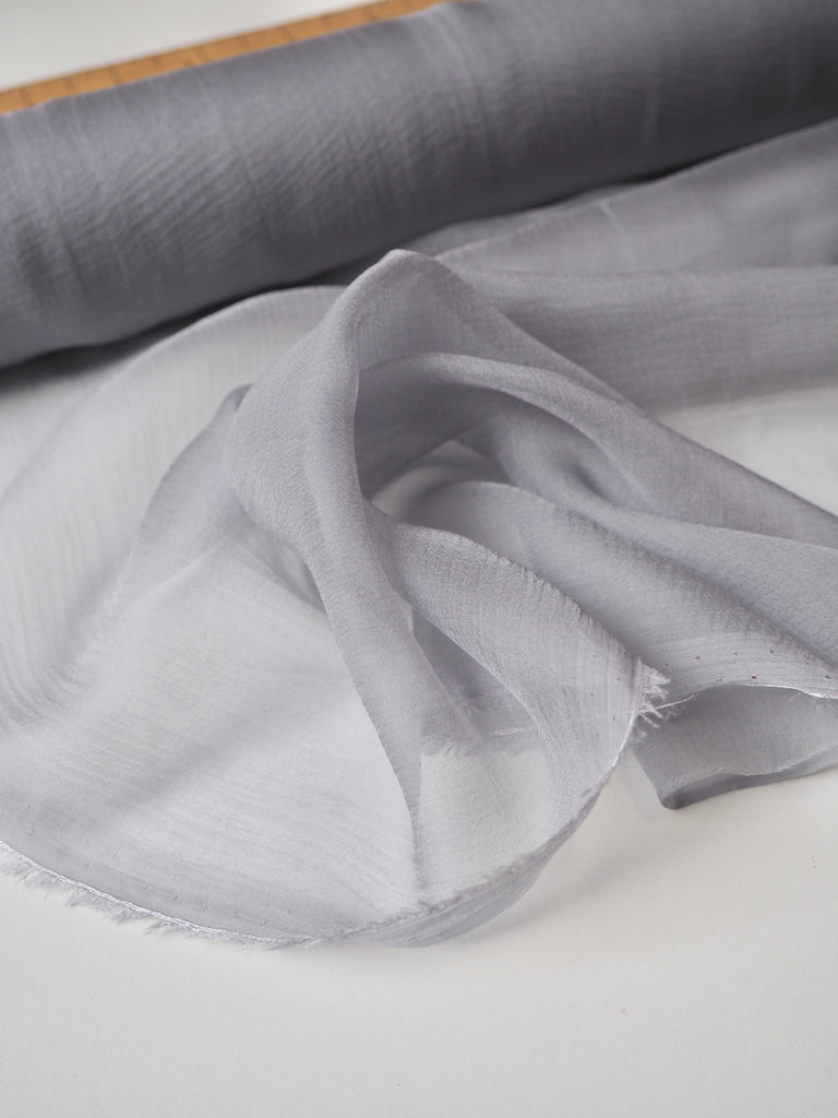 Light Grey Silk Chiffon
