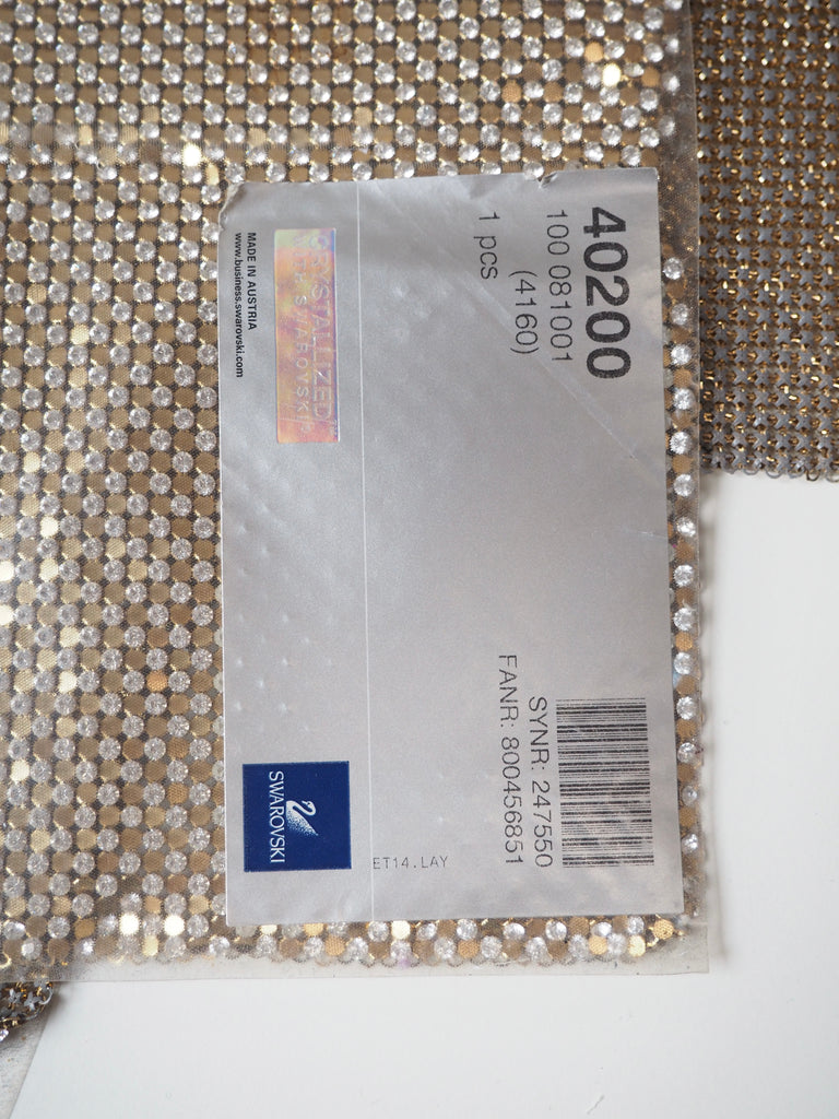 Swarovski Crystal + Gold Chainmail