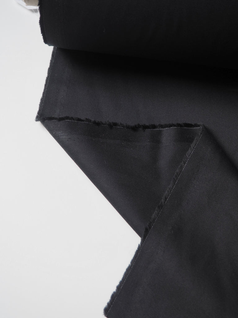 Black Cotton Twill 215gsm